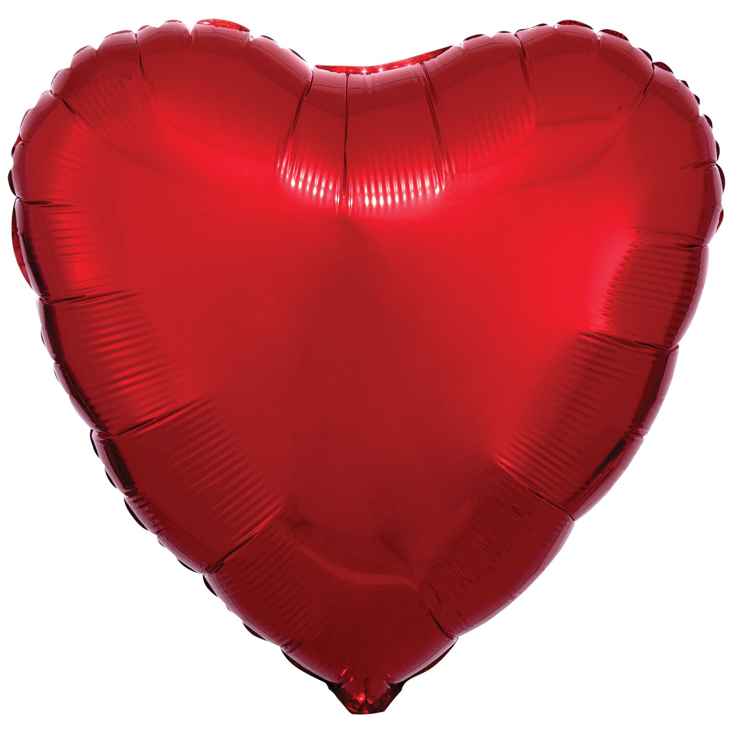 Amscan Metallic Red Heart Standard Unpackaged Foil Balloons C16 - 1 PC