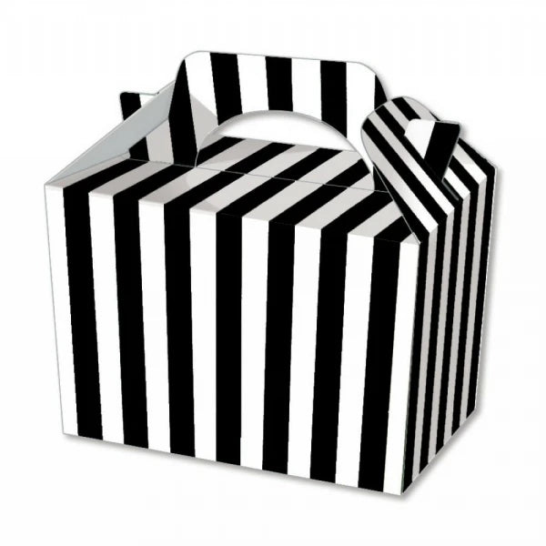 Black Candy Stripe Party Box