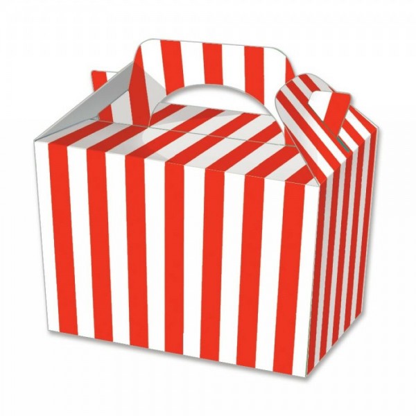 Red Candy Stripe Party Box